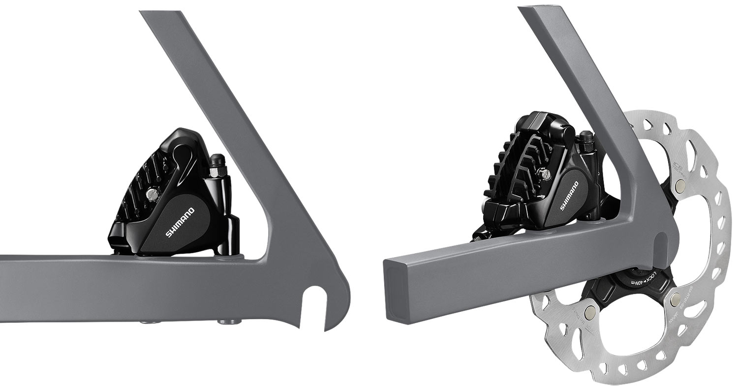 post mount hydraulic road brakes