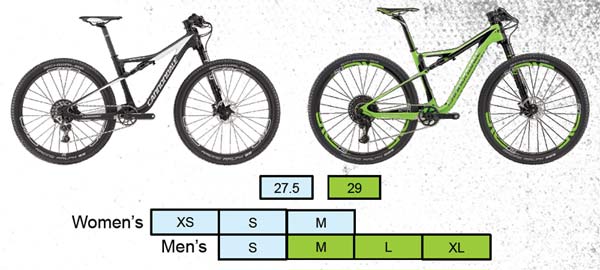 2017 cannondale scalpel si build specs pricing sizing cannondale scalpel size chart