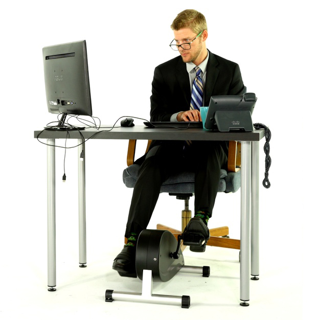 Pedal While You Work With Cycli Under Your Desk Bikerumor Cycli Under Desk Pedal Trainer