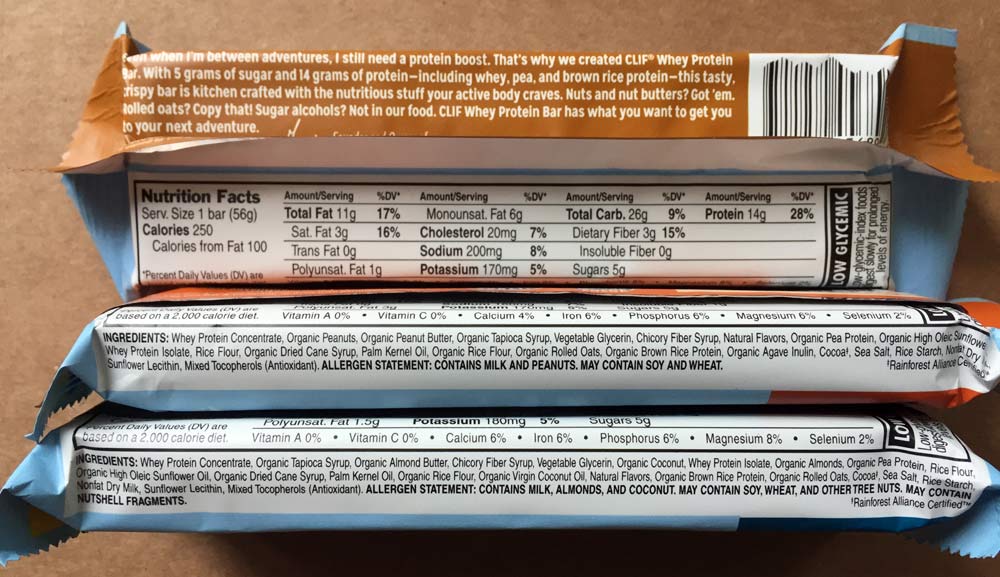 Clif Bar Whey Protein All Natural Recovery Bars Clif Bar Whey Protein All Natural Recovery Bars