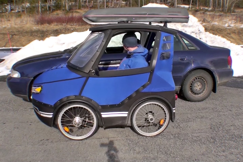 PodRide, a wild enclosed 3 or 4 wheeled e-bike that looks ...