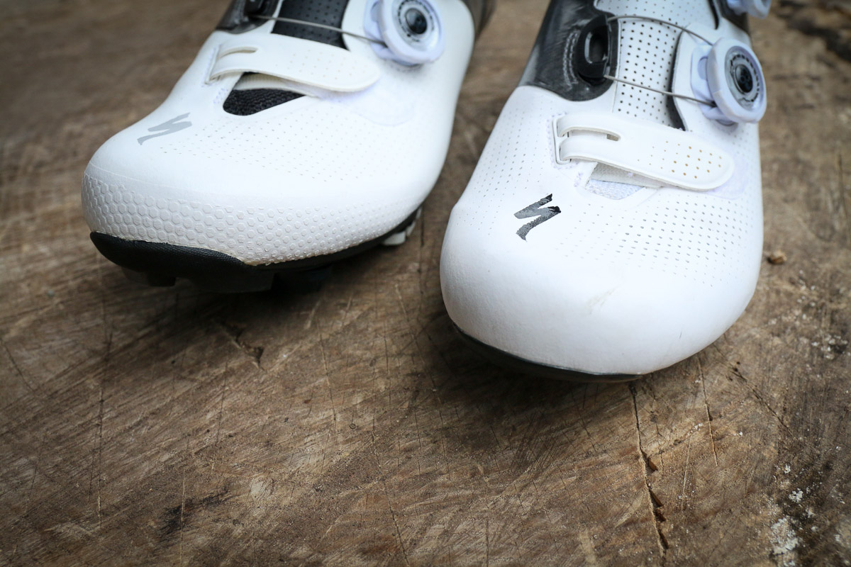 While there are some critical differences between the two, I don't think I've ever seen a road and mountain shoe that were so much alike.