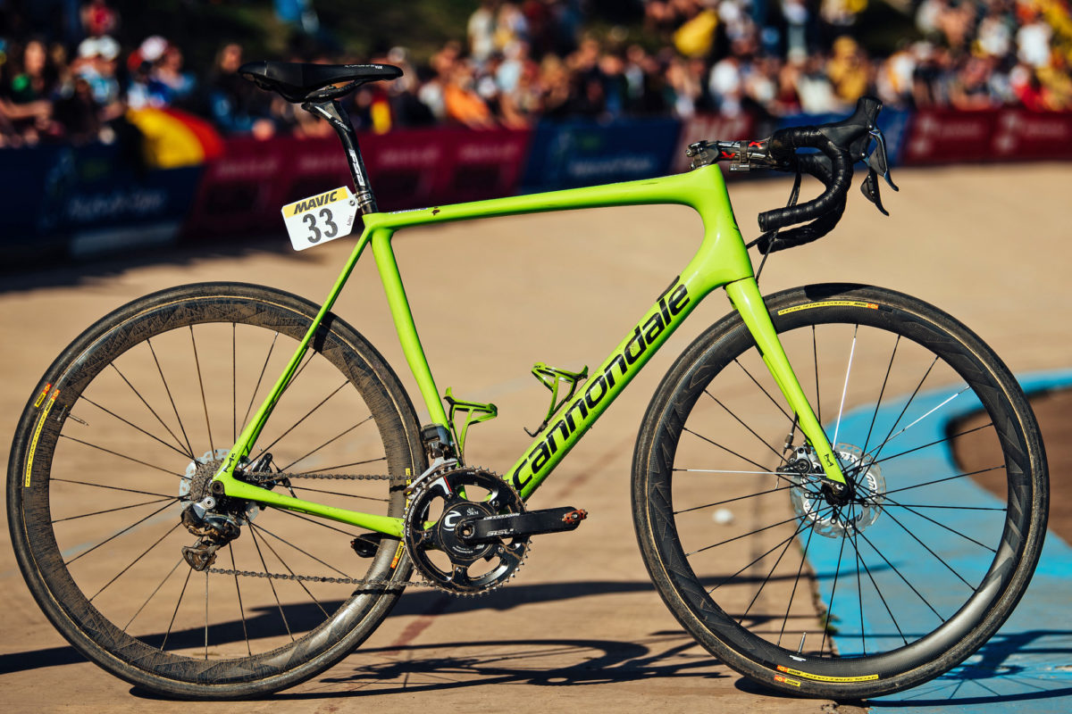 2018 Cannondale Synapse lightweight carbon endurance race road bike true endurance machinery Paris Roubaix 2017 velodrome