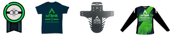 MTBNB branded shirt, jersey, mudguard