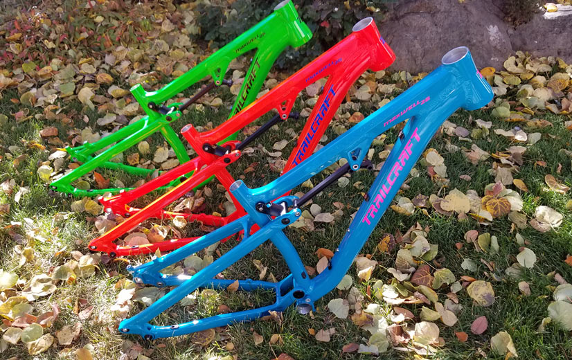 Trailcraft cycles makes premium kids mountain bikes in several colors