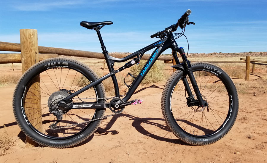 Trailcraft Cycles Maxwell 26-plus full suspension mountain bike for kids