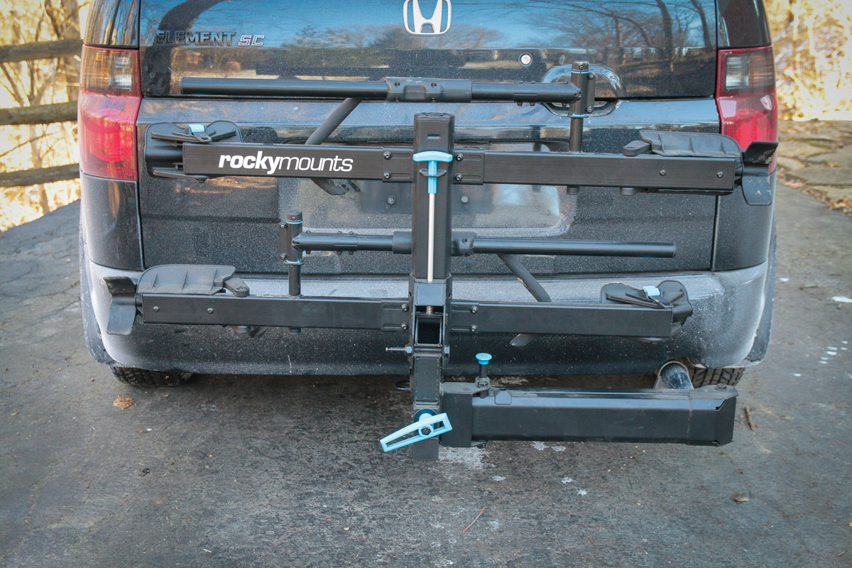 Hitch Swings Pt. 2: RockyMounts Backstage two bike swing away platform rack - Bikerumor Hitch Swings Pt. 2: RockyMounts Backstage two bike swing away platform rack - Bikerumor